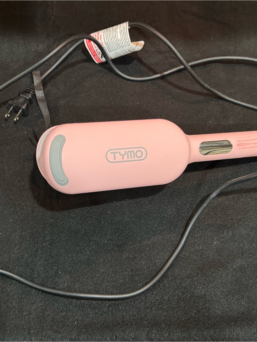 TYMO Pink Ceramic Hair Straightening Brush